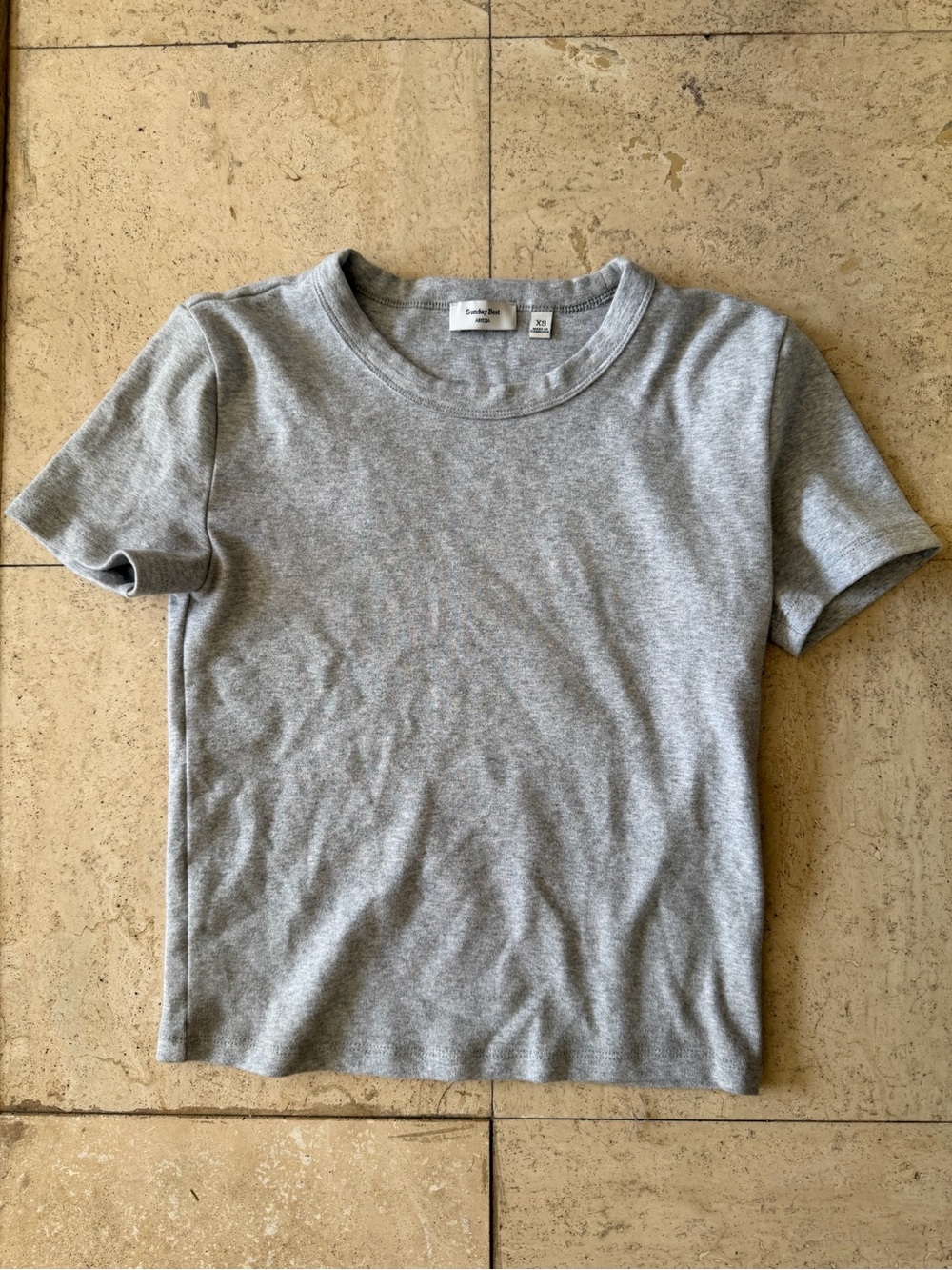 100% Cotton Tee Aritzia Sunday Best Gray Tee